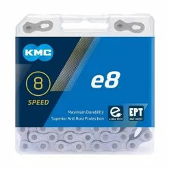 KMC E8 EPT Kæde Til Elcykel 122 Led - 8 Speed